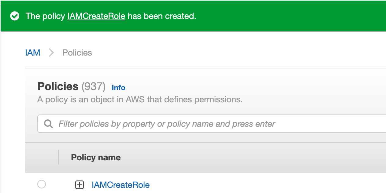 AWS user is not authorized to perform: iam:CreateRole - Studyraft