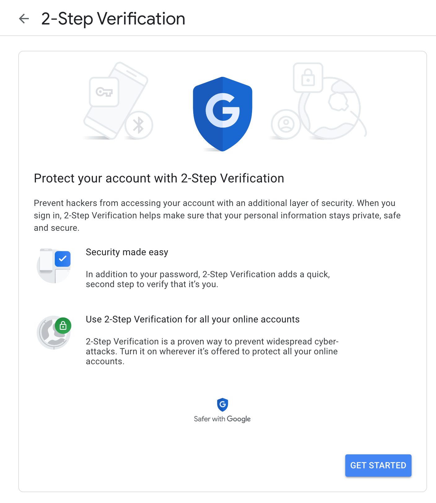 google account 2 step verification something went wrong