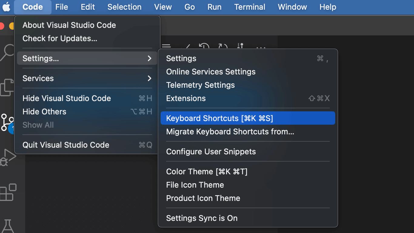 How to change keyboard shortcut bindings in VSCode - Studyraft
